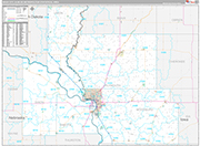 Sioux City Wall Map Premium Style